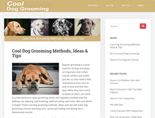 Tablet Screenshot of cooldoggrooming.com